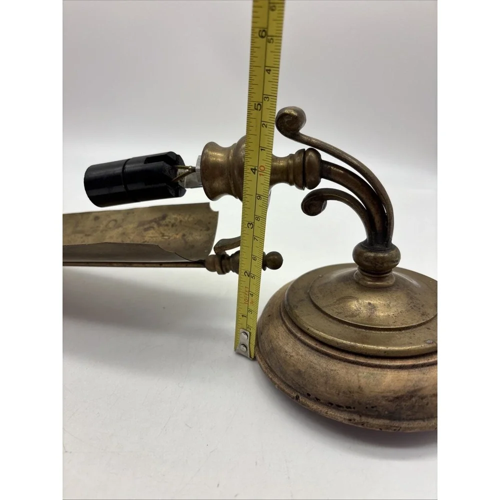 vintage brass wall sconce with a backplate italy Electric